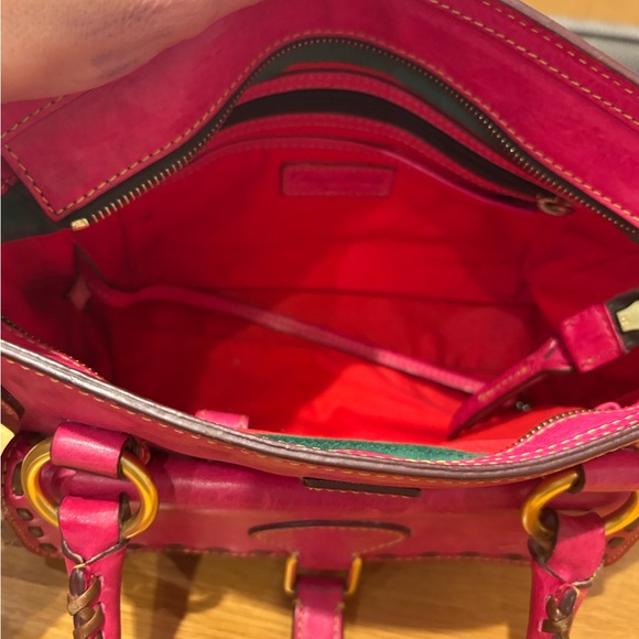 Vintage Dooney & Bourke Pink Leather Handbag - Picture 6 of 15